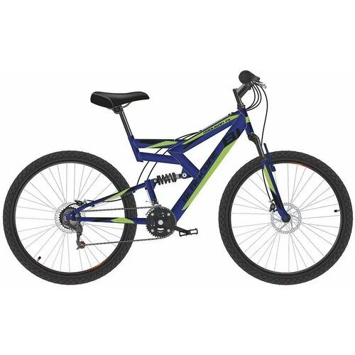 Велосипед взрослый Black One Hooligan FS 26 D синийчерныйзеленый 18 HQ-0005330 25790₽
