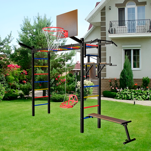 Уличная шведская стенка Sv Sport рукоход У5411К (ступени Разноцветные)