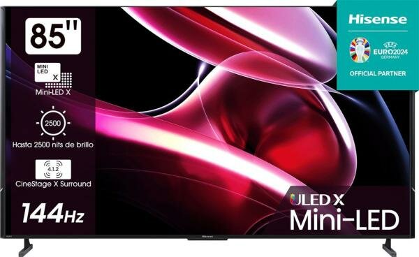 Телевизор LED Hisense 85 85UXKQ темно-серый 4K Ultra HD 120Hz DVB-T DVB-T2 DVB-C DVB-S DVB-S2 USB WiFi Smart TV