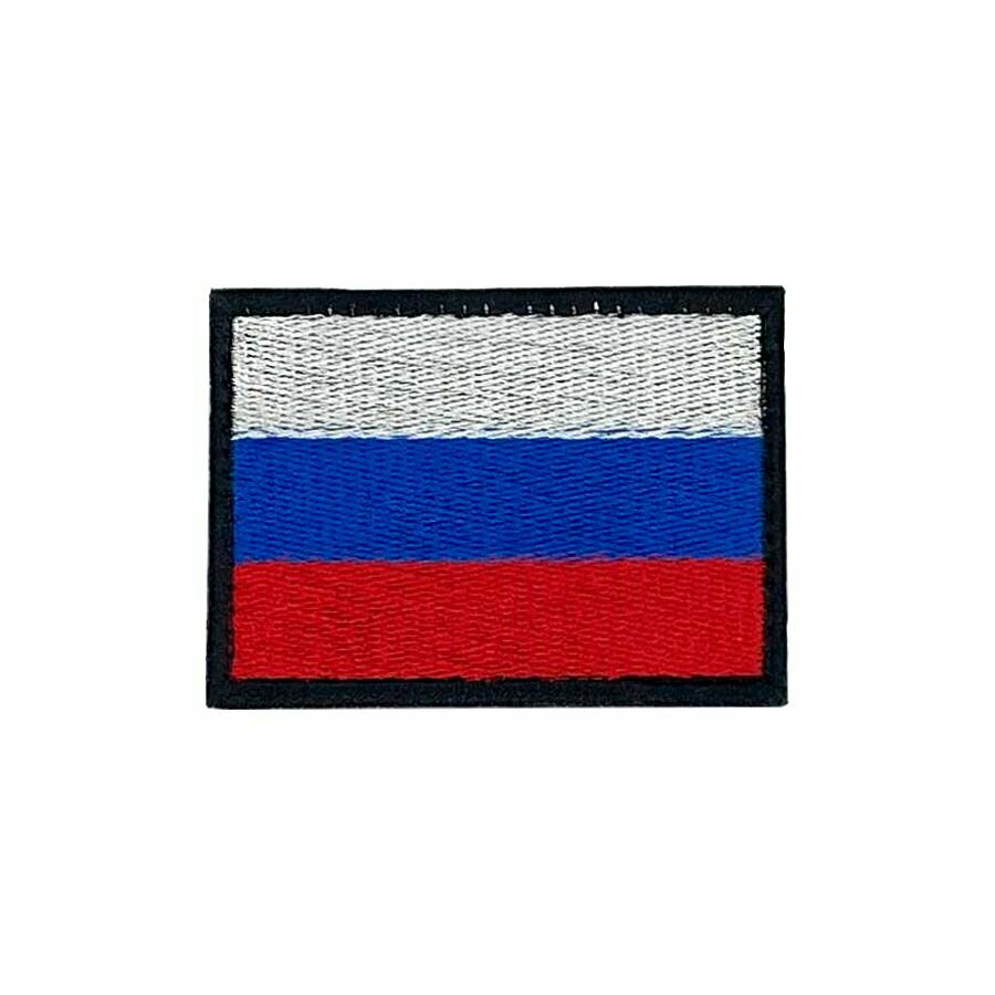 Нашивка Флаг РФ триколор 5*7см