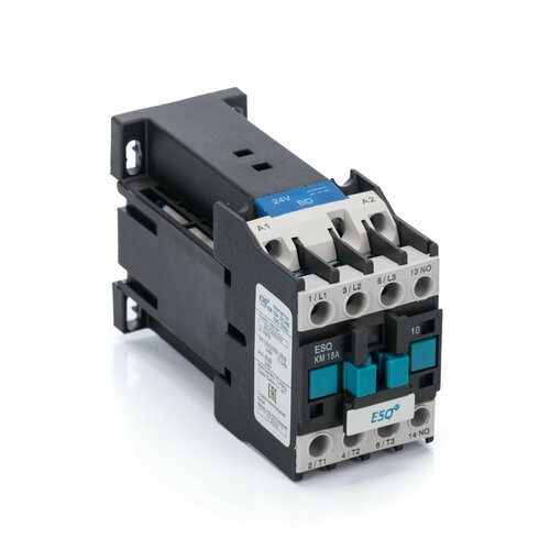 Магнитный контактор ESQ КМ 18А 24B DC 1NO 2020₽