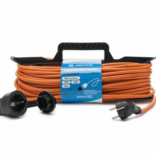 Удлинитель лепсе ГОСТ ПВС 3x15 16А 40м IP44 на рамке 3865₽