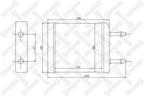 Радиатор печки Stellox 10-35050-SX