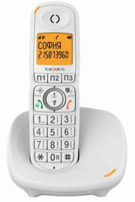 Бесшнуровой телефонный аппарат teXet TX-D8905A белый