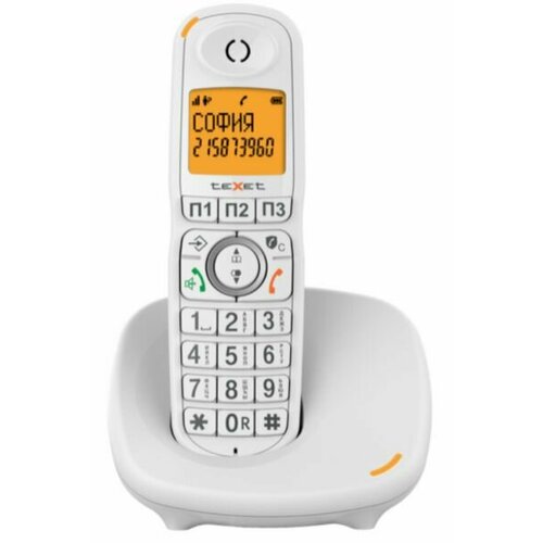 Бесшнуровой телефонный аппарат teXet TX-D8905A белый