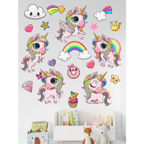 Интерьерные наклейки детские Stiker на стену декор для дома стикеры самоклеящиеся украшения для комнаты подарок 329₽