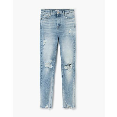 Джинсы скинни Gloria Jeans, размер 44/170, синий джинсы широкие gloria jeans размер 44 170 синий