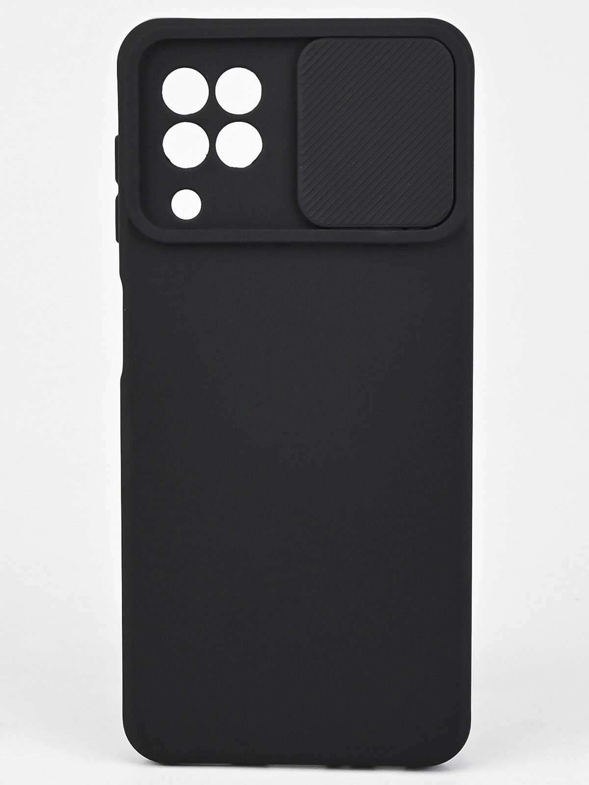 Силиконовый чехол бампер на Самсунг галакси А22, М32, М22 4G со шторкой, защитная противоударная накладка на телефон Samsung Galaxy A22, M32, M22 4G с защитой камеры