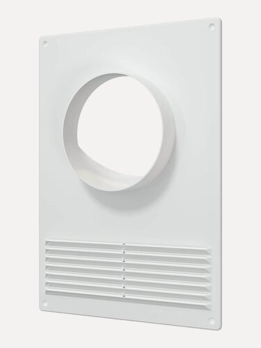 Изображение товара Площадка торцевая ERA 110ПТПР, для вентиляции, круглая, белая, пластик, 180x250х165х235мм
