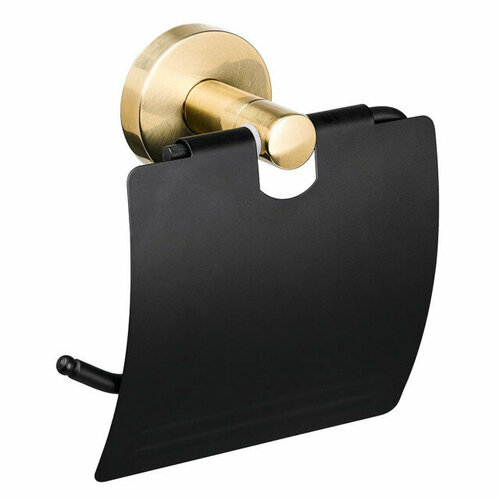 Бумагодержатель oro nero закрытый сплав цинка черныйзолото 5744₽