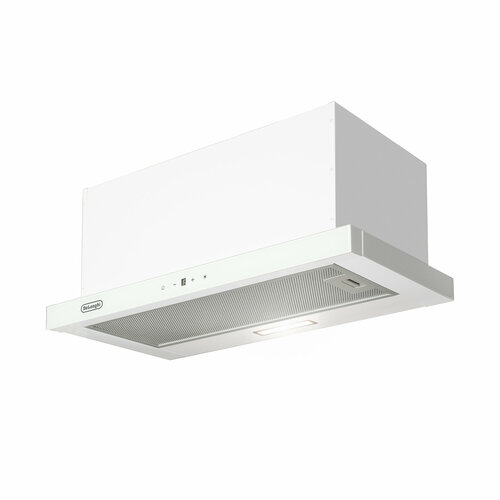 Телескопическая кухонная вытяжка DeLonghi KT- TIARA 612 BB 60 см белая отвод и рециркуляция 3 режима сенсорное управление 1299000₽