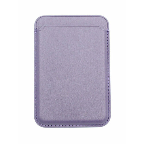 Картхолдер кожаный MagSafe на iPhone 15 Plus-Фиолетовый