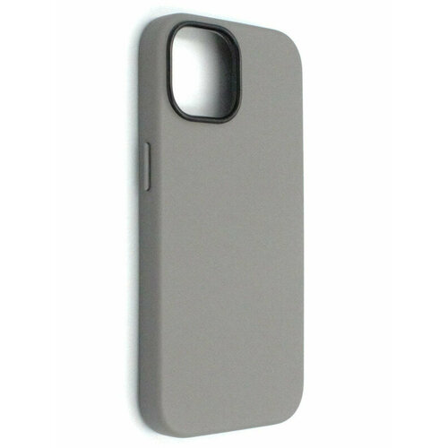 Чехол на iPhone 15 Кожаный (New line)-Titanium Grey