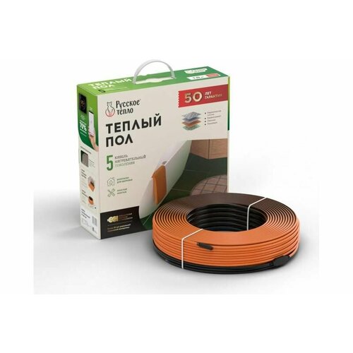 Комплект Теплый пол кабель РТ-390-190 Русское Тепло 2285241 3718₽