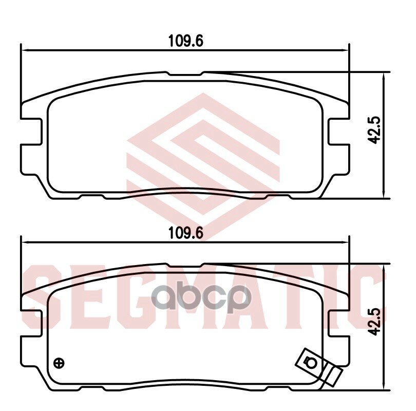 Колодка торм диск зад OPEL FRONTERA 2.2 1998-2002- SEGMATIC арт. SGBP2654