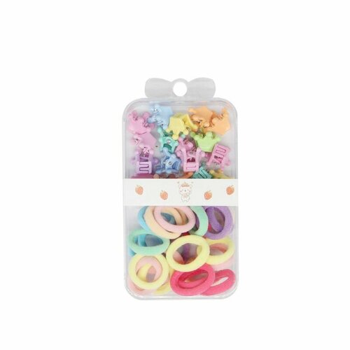 Farres cosmetics Заколки и резинки TS00022-1, набор 16 и 24 шт