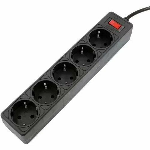 сетевой фильтр 5bites 5 sockets 5m black sp5b 150 5bites Сетевой фильтр GARDA SP5B-530 5S / 3*0.75MM2 / 3M / BLACK