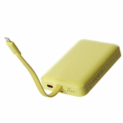 Внешний аккумулятор Baseus CN Power Bank 10000mAh 20W кабель Type-C Lemon Yellow P10022108Y22-00 5800₽