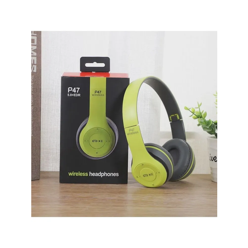 Беспроводные наушники P47 зеленые 500₽