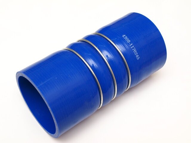 фото 4308-1170245 Патрубок силиконовый КАМАЗ гофра к теплообменнику (90СТ6К770ВА) D75L165CR