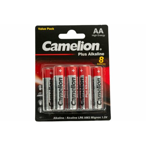 Camelion батарейка,1.5В LR6 Plus Alkaline BL-8 LR6-BP8 14133