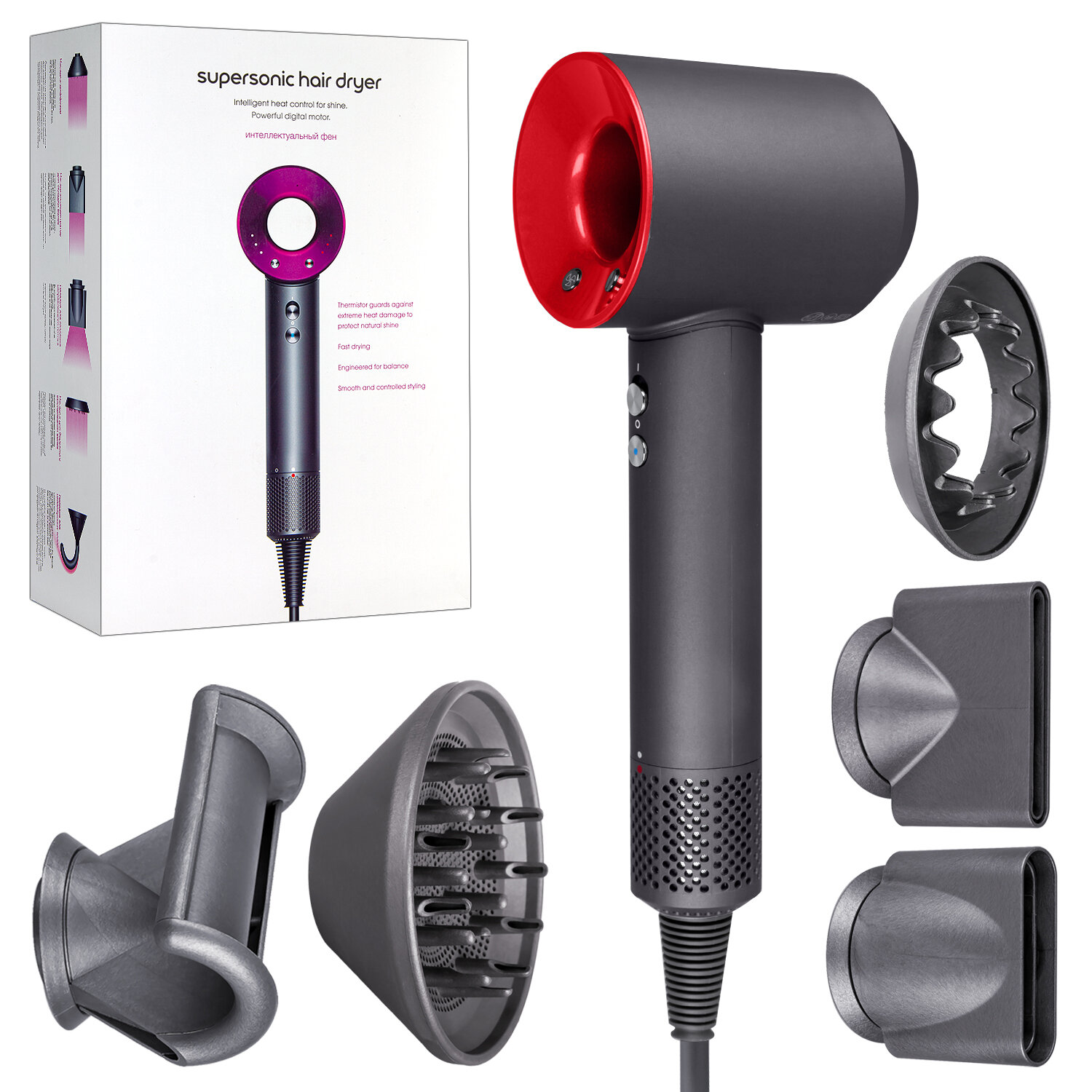 Фен SenCiciMen Hair Dryer HD15 Global, красный