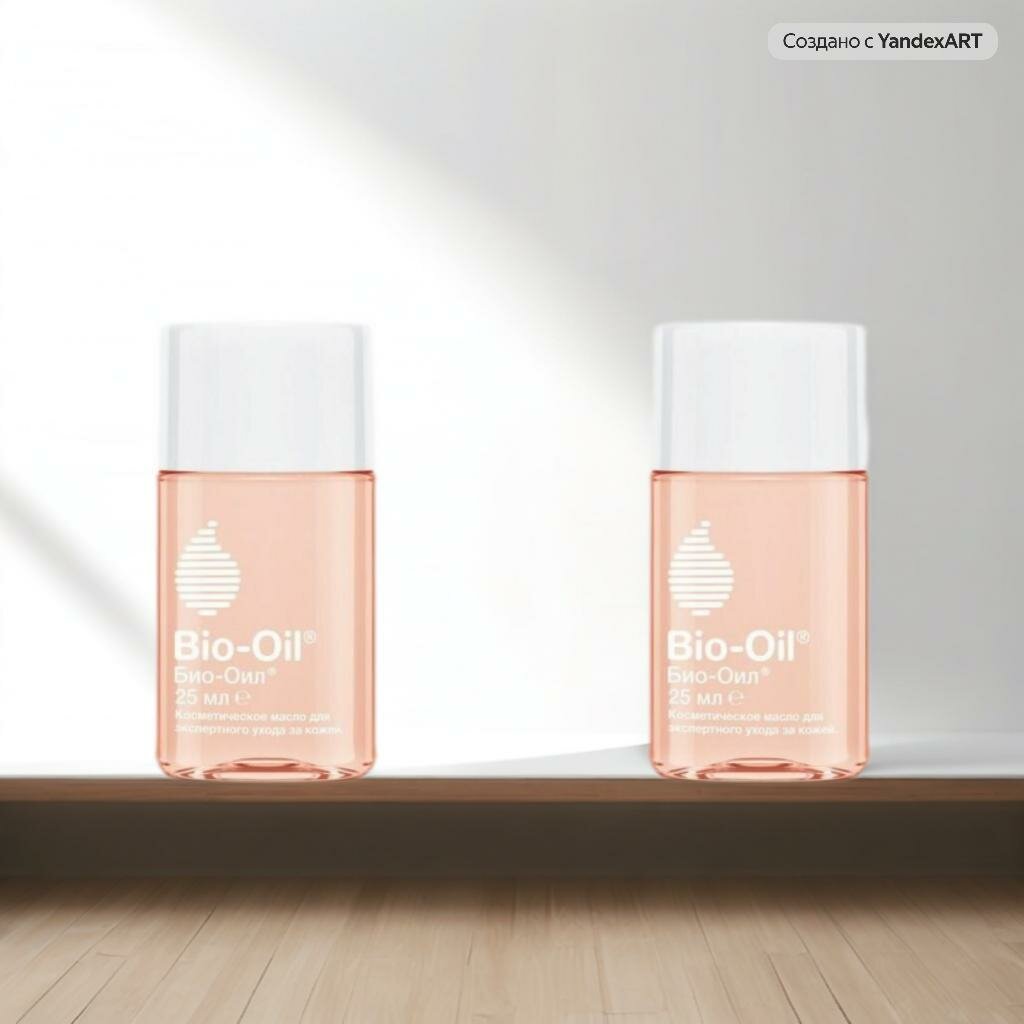 Масло Bio-Oil косметическое от шрамов растяжек неровного тона, 25 мл - 2 шт