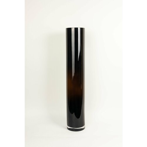 Ваза из плотного стекла Аврора 80 см / Ваза для интерьера, для декора, черный