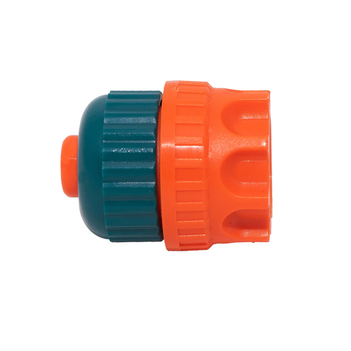 Муфта-соединитель Medalyan для крана с внутренней резьбой 1/2 с цанговым креплением для шланга 1/2-15 пластик(оранжевый).