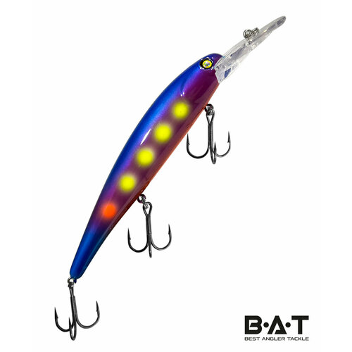 Троллинговый воблер BAT Hachiro (V) 120 mm; 19 g; 3.5-4 m/Bandit Walley/ для ловли судака и щуки