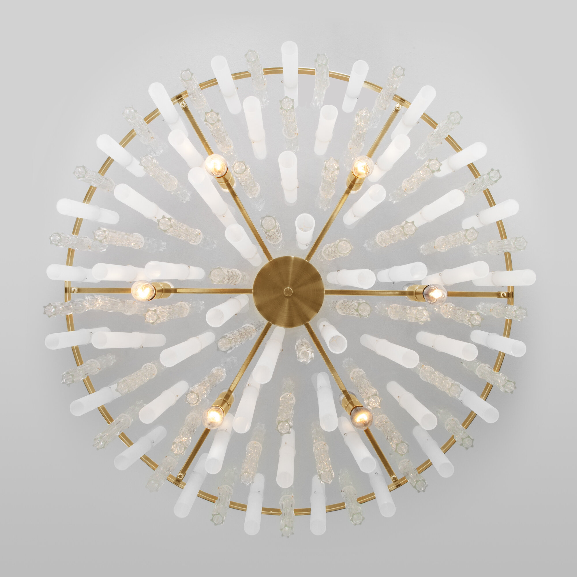 Умная потолочная люстра Bogate's 368/12 Smart Hollis латунь E14 Minimir Home - фото №3