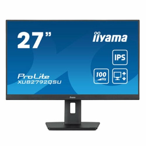 Iiyama Монитор LCD IIYAMA 27 XUB2792QSU-B6 {IPS 2560x1440 100hz 0.4ms HDMI DisplayPort USB M/M HAS Pivot} монитор lcd iiyama 27 xub2792hsu b6 ips 1920x1080 100hz 0 4ms 250cd hdmi displayport usb m m has pivot