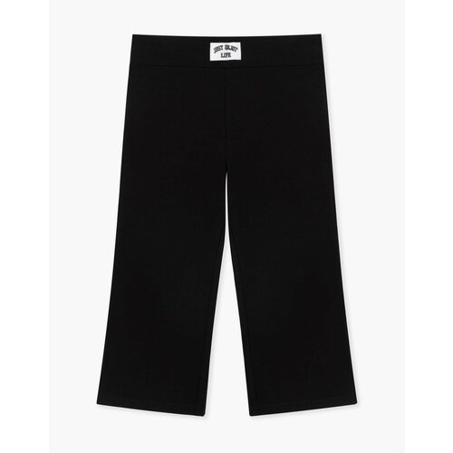 Капри Gloria Jeans, размер 6-8л/122-128, черный рейтузы леггинсы gloria jeans размер 6 8 лет серый черный