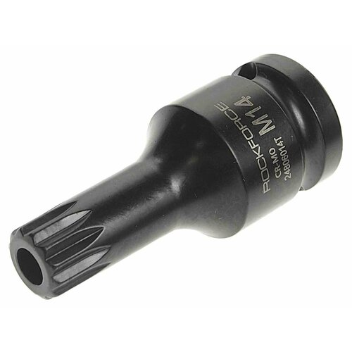 Бита-головка 1/2 SPLINE M14 с отверстием ударная, RF-24806014T, ROCKFORCE вставка rf 1783005 3 8dr spline m5х30мм rockforce