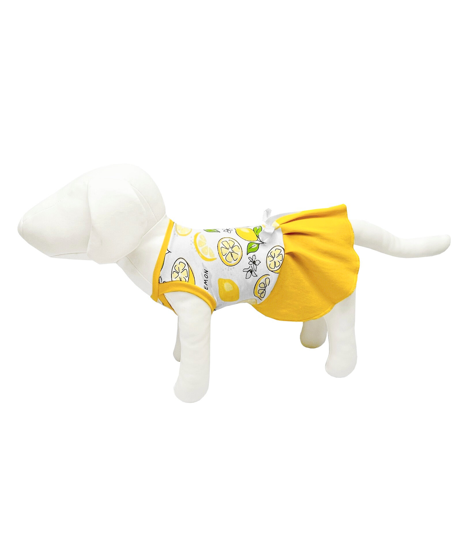 Платье для собак и кошек «Маленькая кокетка» р. 32 (Лимоны)
