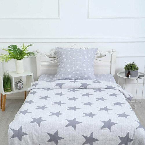 Атра Комплект постельного белья 1,5 сп Сириус, 150х210 см, 150х210 см, 70х70 см, бязь, 120г/м, хл100%