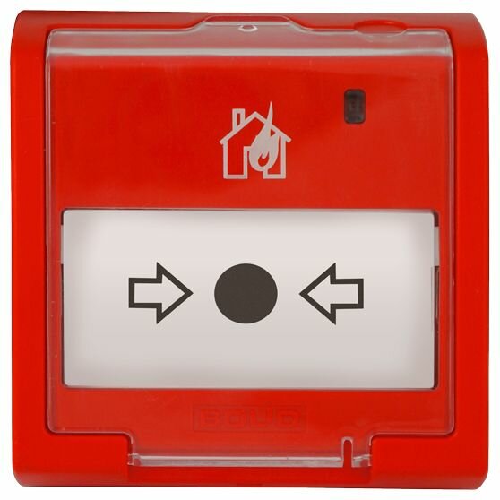Ручной извещатель ИПР 513-3М (красный) (шлейфовый (безадресный) (Формирование сигнала пожарной тревоги) Болид