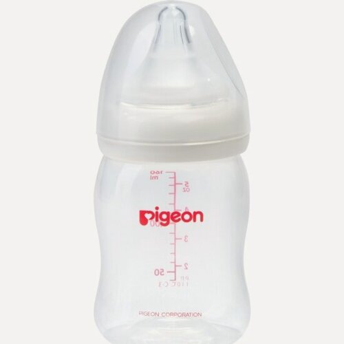 Изображение товара Бутылочка Pigeon Перистальтик Плюс с широким горлышком 160 мл 14370