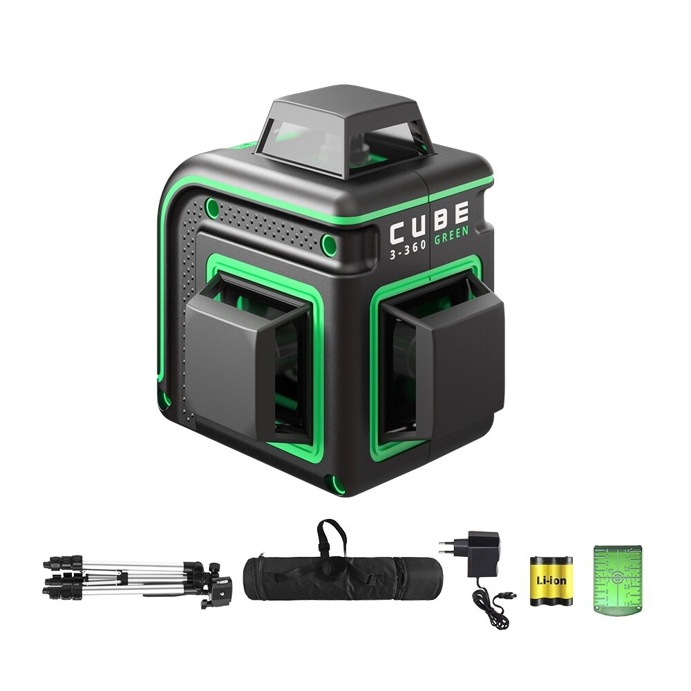 Лазерный уровень ADA CUBE 3-360 GREEN PROFESSIONAL EDITION