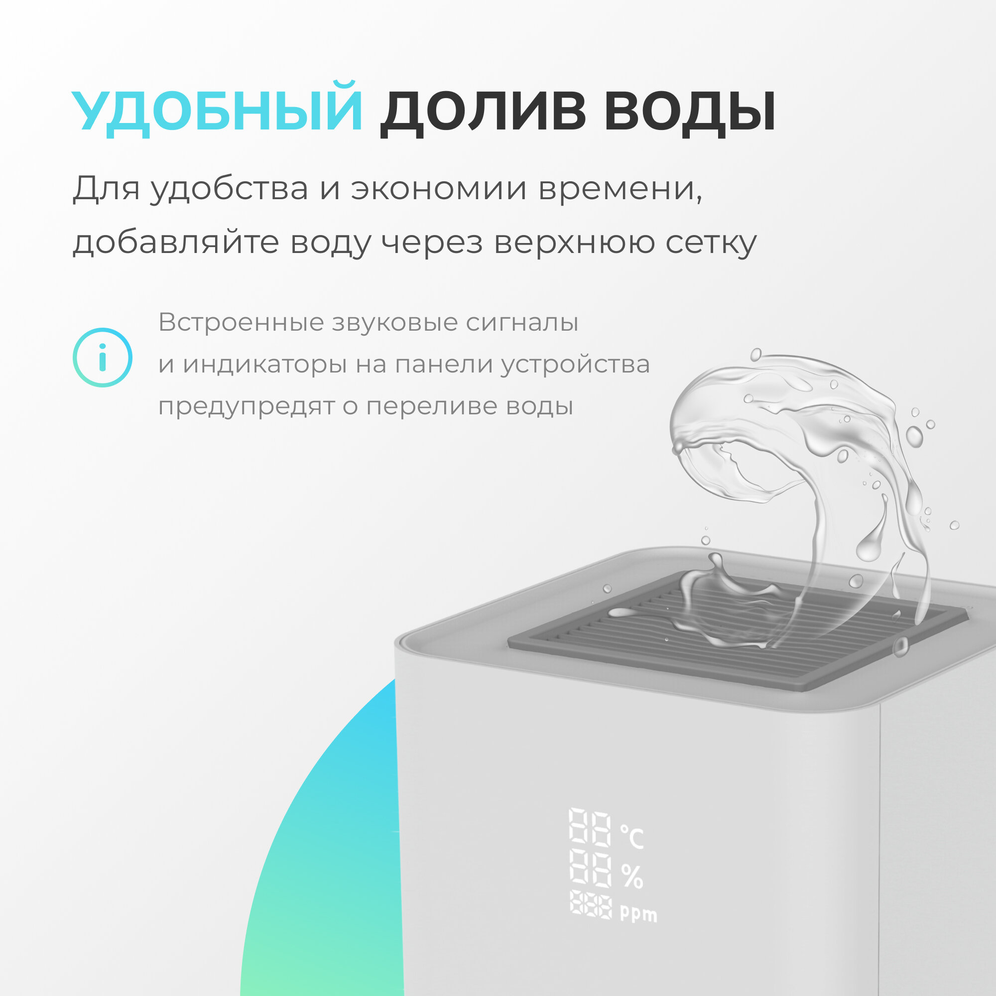 Умная мойка воздуха Sendo Air Wash X9, очиститель воздуха для дома, бесшумный, для аллергиков