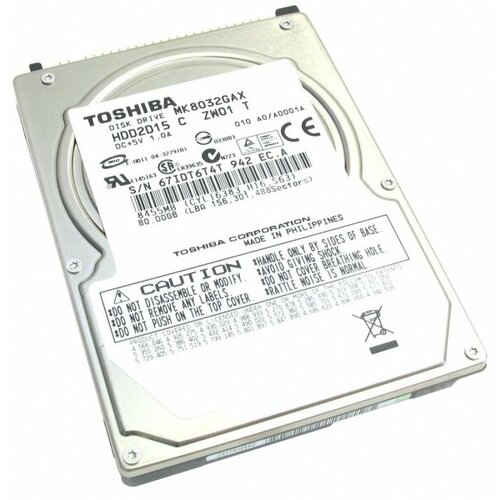Жесткий диск Toshiba HDD2D15 80Gb 5400 IDE 2,5