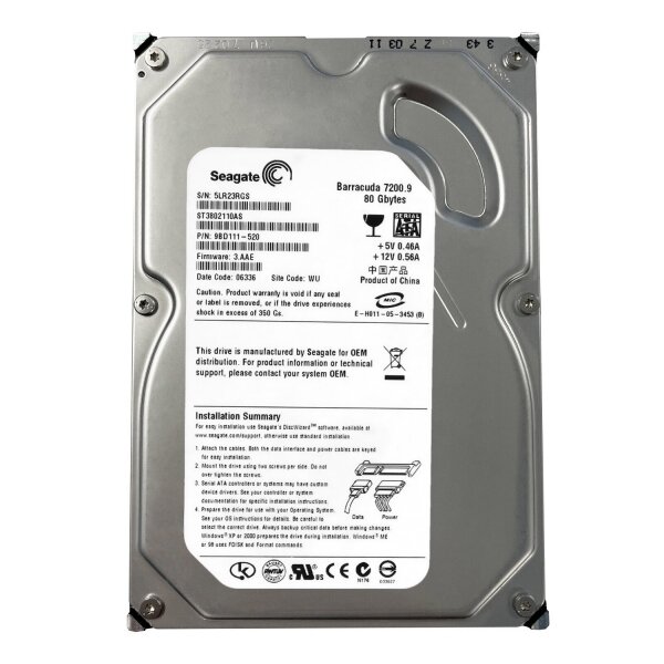 Жесткий диск Seagate ST3402111A 40Gb 7200 IDE 3.5" HDD