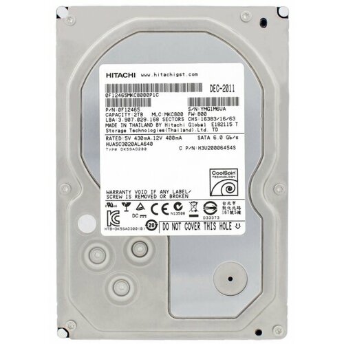 Жесткий диск Hitachi H3U20006454S 2Tb 7200 SATAIII 35 HDD 11840₽