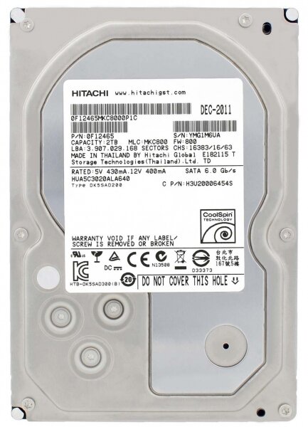 Жесткий диск Hitachi HUA5C3020ALA640 2Tb 7200 SATAIII 3.5" HDD