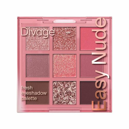 Divage Палетка теней для век Easy Nude, тон Fresh eyeshadow palette