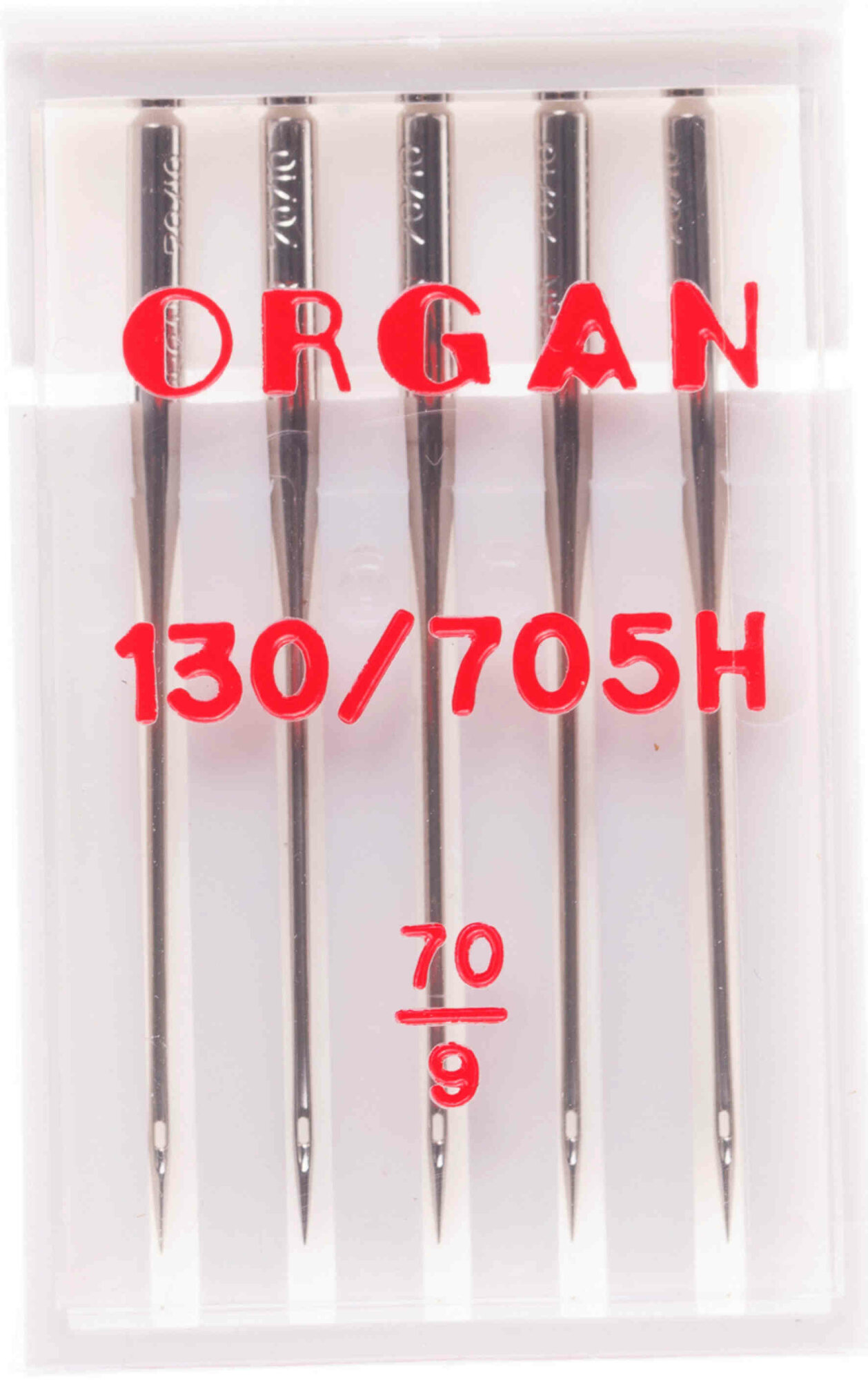 Иглы для швейных машин ORGAN универсальные, №70, 5шт, 1шт