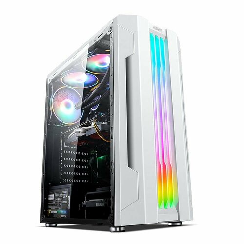 Корпус ALSEYE Auro 3.0-W Mini-ITX/Micro ATX/ATX, USB2.0*2+HD Audio+USB3.0*1, "H. D. D.(3.5")*2pcs+S. S. D(2.5")*2pcs, 354*185*413mm" черный