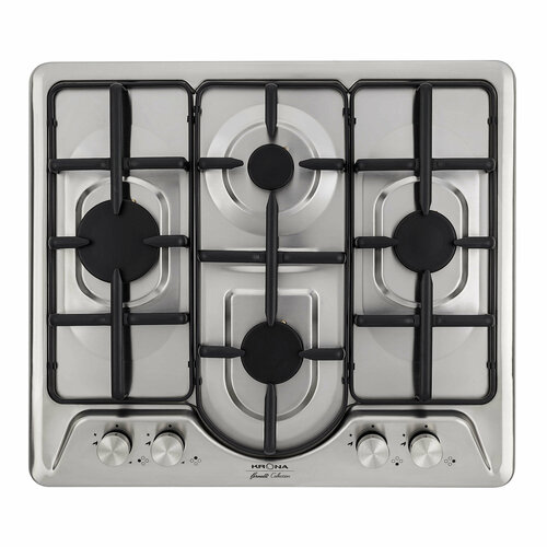 Варочная поверхность KRONA PARTITA 60 IX встраиваемая газовая независимая нержавеющая сталь 2505900₽
