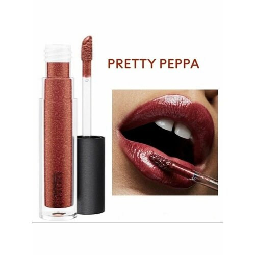 Блеск для губ MAC lipglass brillliant 350 pretty peppa