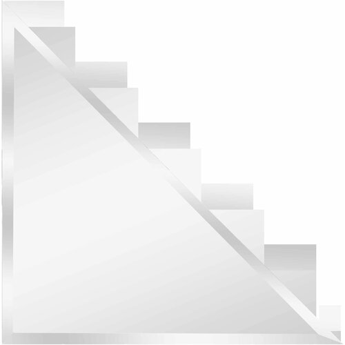 Зеркальная плитка Mirox 3G Sensea NNLM30 треугольная 30x30 см глянцевая цвет серебро 1 шт 633₽